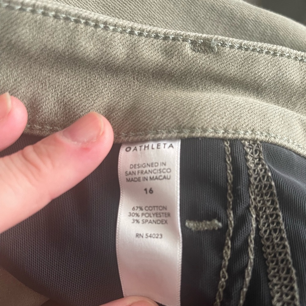 16 Sage Green Denim Jeans - Picture 4 of 4